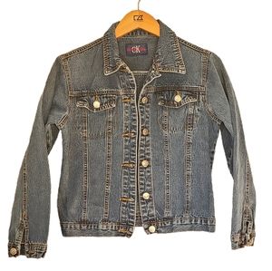 3/$20 Vtg 90s Calvin Klein Denim Jacket - S